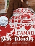 Canadian Blanket, Canadian Gifts, Canada Flannel Blanket for Canadians, Patriotic, INNObeta Soft Throw Blanket for Women, Kids, Her, Adults, Friends, Wife, Bed, Sofa Blanket - Red 50"x 65"